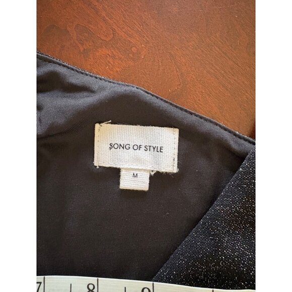 REVOLVE Song of Style NWT Wilbur Midi Dress in Black Metallic Size Medium - Picture 10 of 13